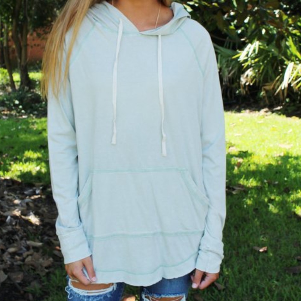 Pink Mineral Washed Hoodie